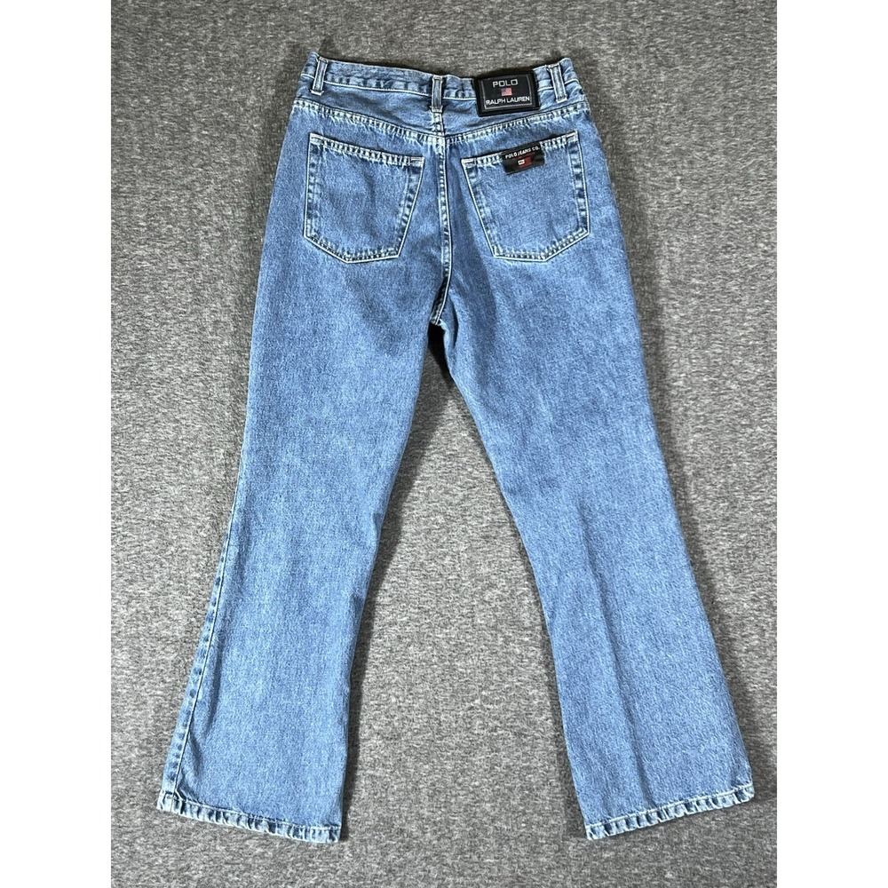 Vintage Polo Jeans Co. Ralph Lauren Relaxed Fit Wide Leg Jeans Womens Size 13x30 - Picture 2 of 12